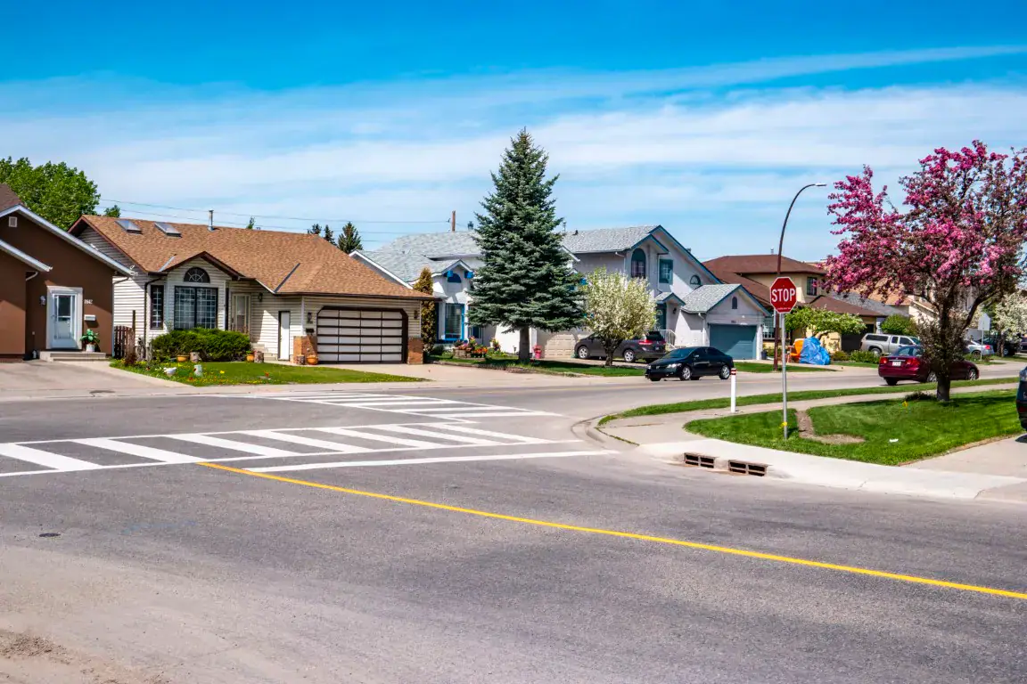 A residential street in Monterey Park